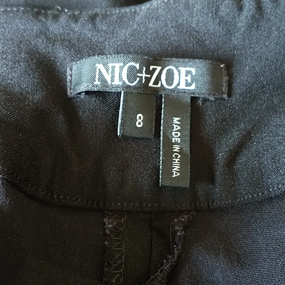 NIC+ZOE Straight Leg Pants - Black - Picture 4 of 4